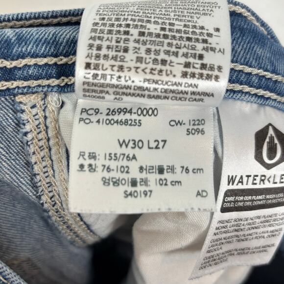 Levi's Premium Ribcage Straight Utility Carpenter Jeans Size 30 - Picture 6 of 7